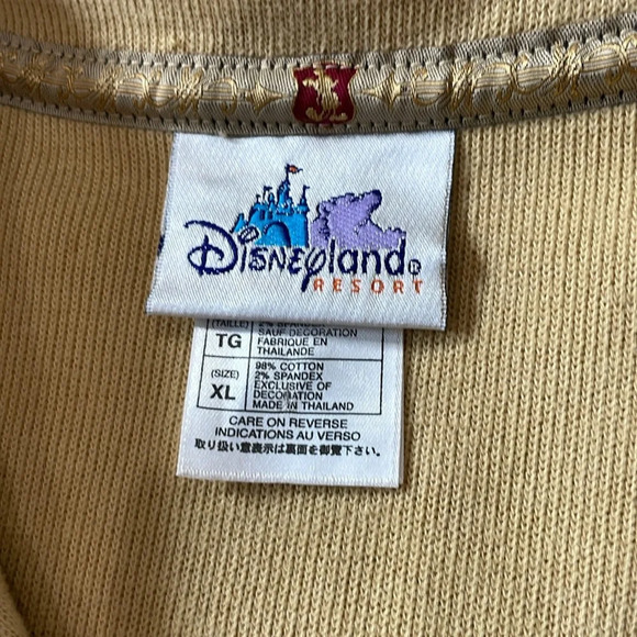 Vintage Disney 1955 Mickey Badge Embroidered Zip Up Beige Jacket Size XL - Picture 4 of 9
